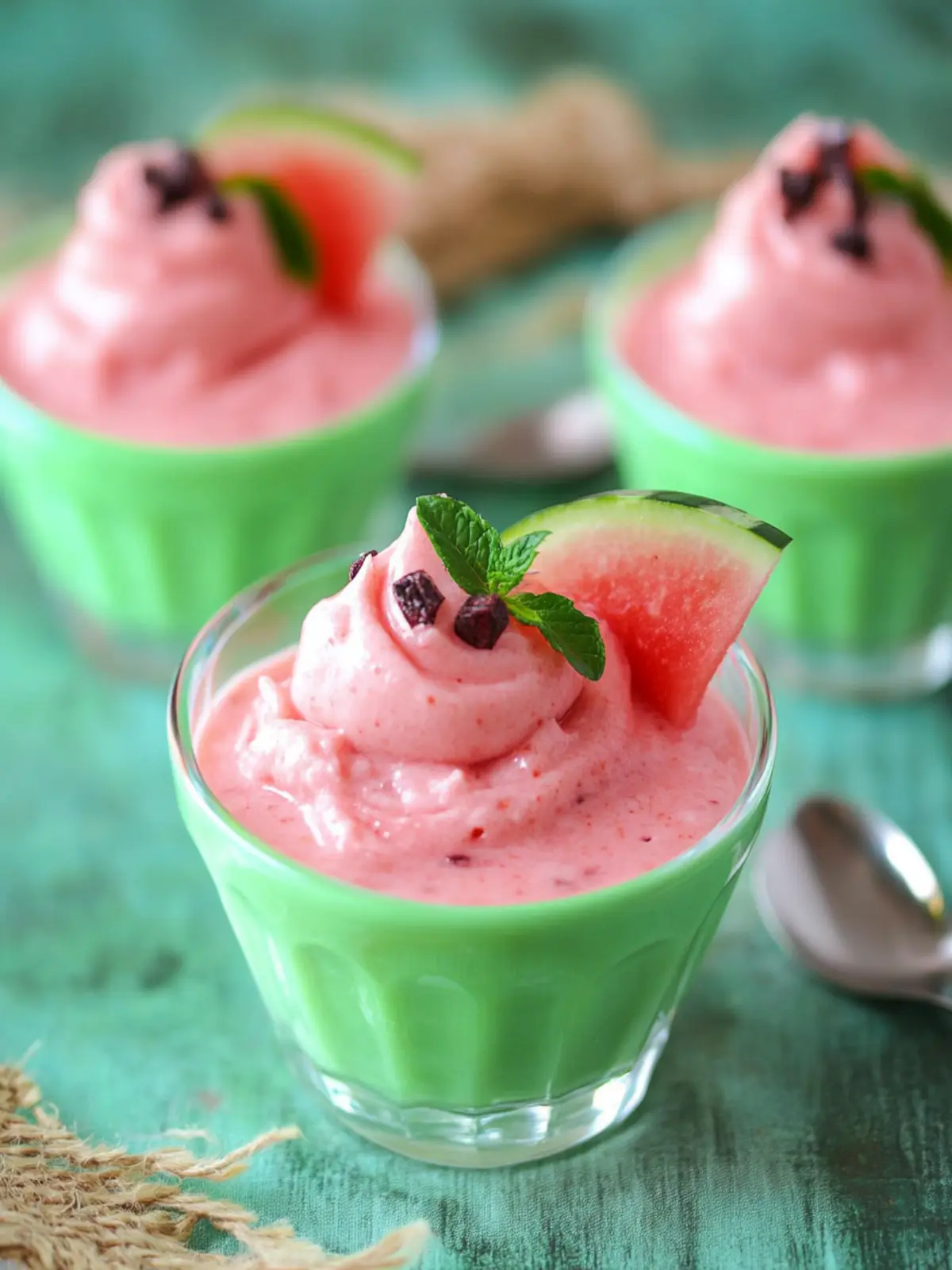 Sweet Watermelon Pudding Cups to Brighten Your Day 3 Watermelon Pudding