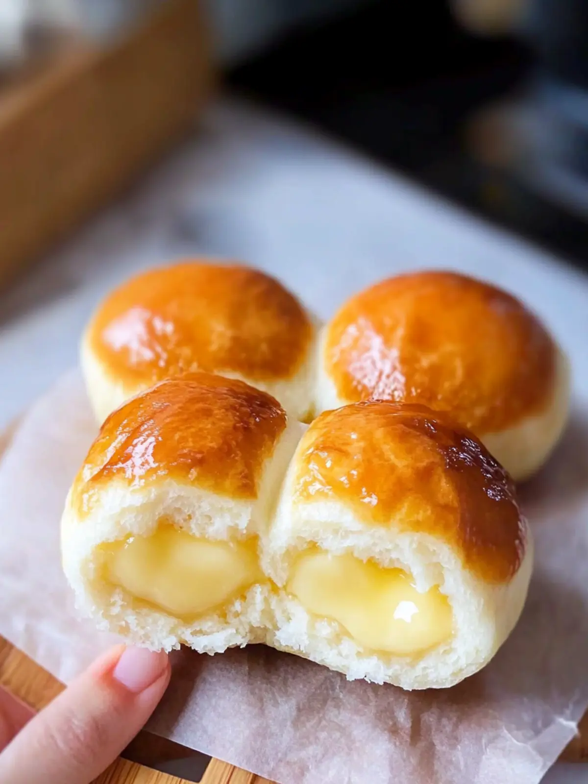 Delicious Custard Buns: A Sweet Treat to Make at Home 2 Custard Buns
