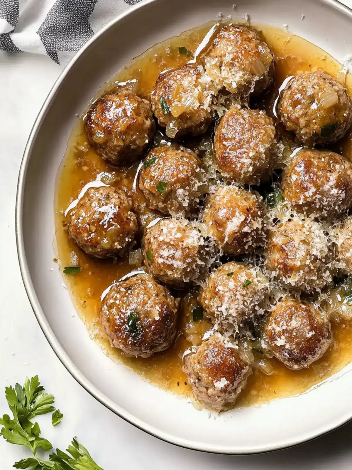 Savory French Onion Meatballs That You'll Crave Tonight 4 French Onion Meatballs