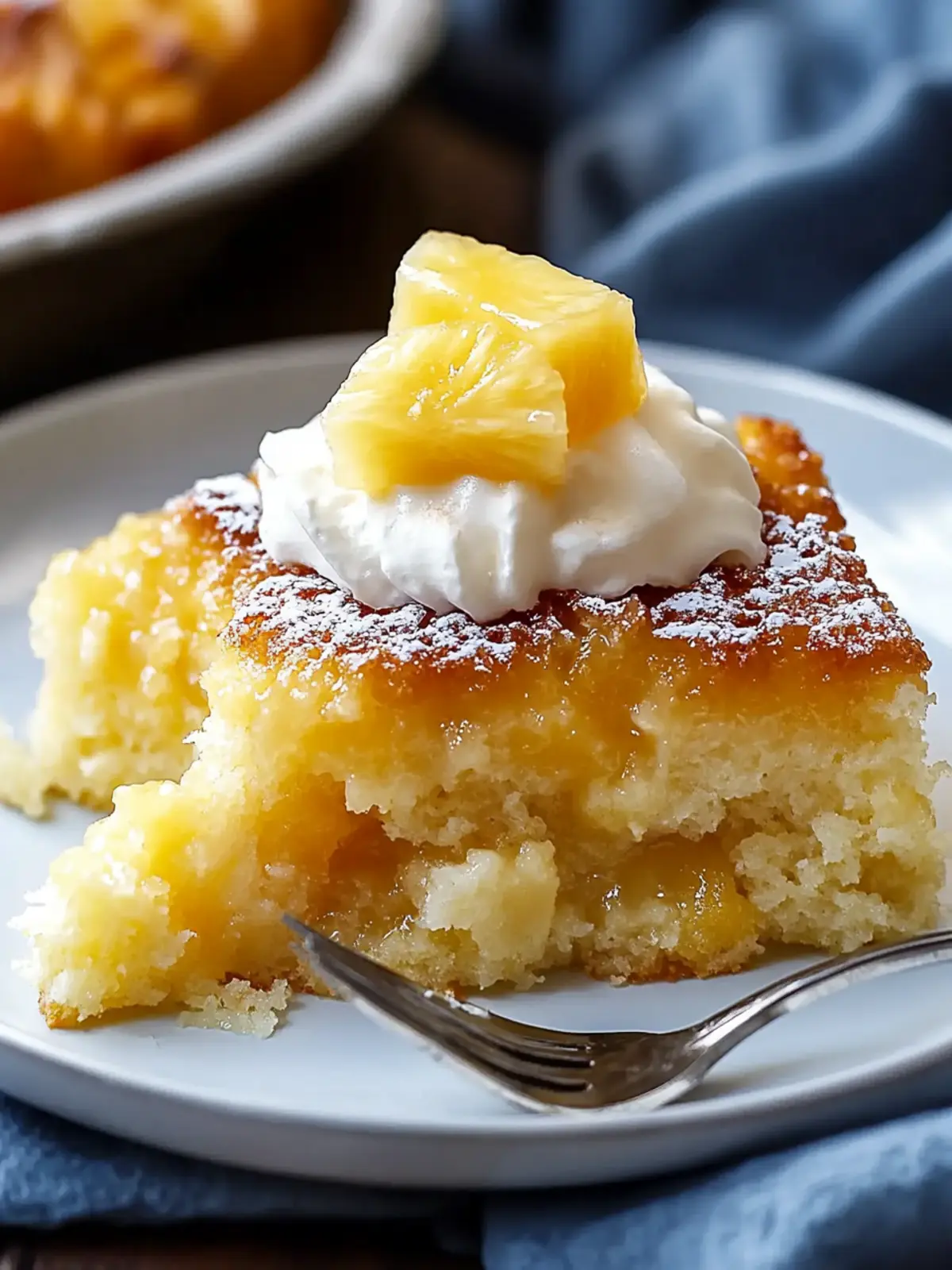 Pineapple Dump Cake Bliss: Simple 3-Ingredient Treat 3 Pineapple Dump Cake