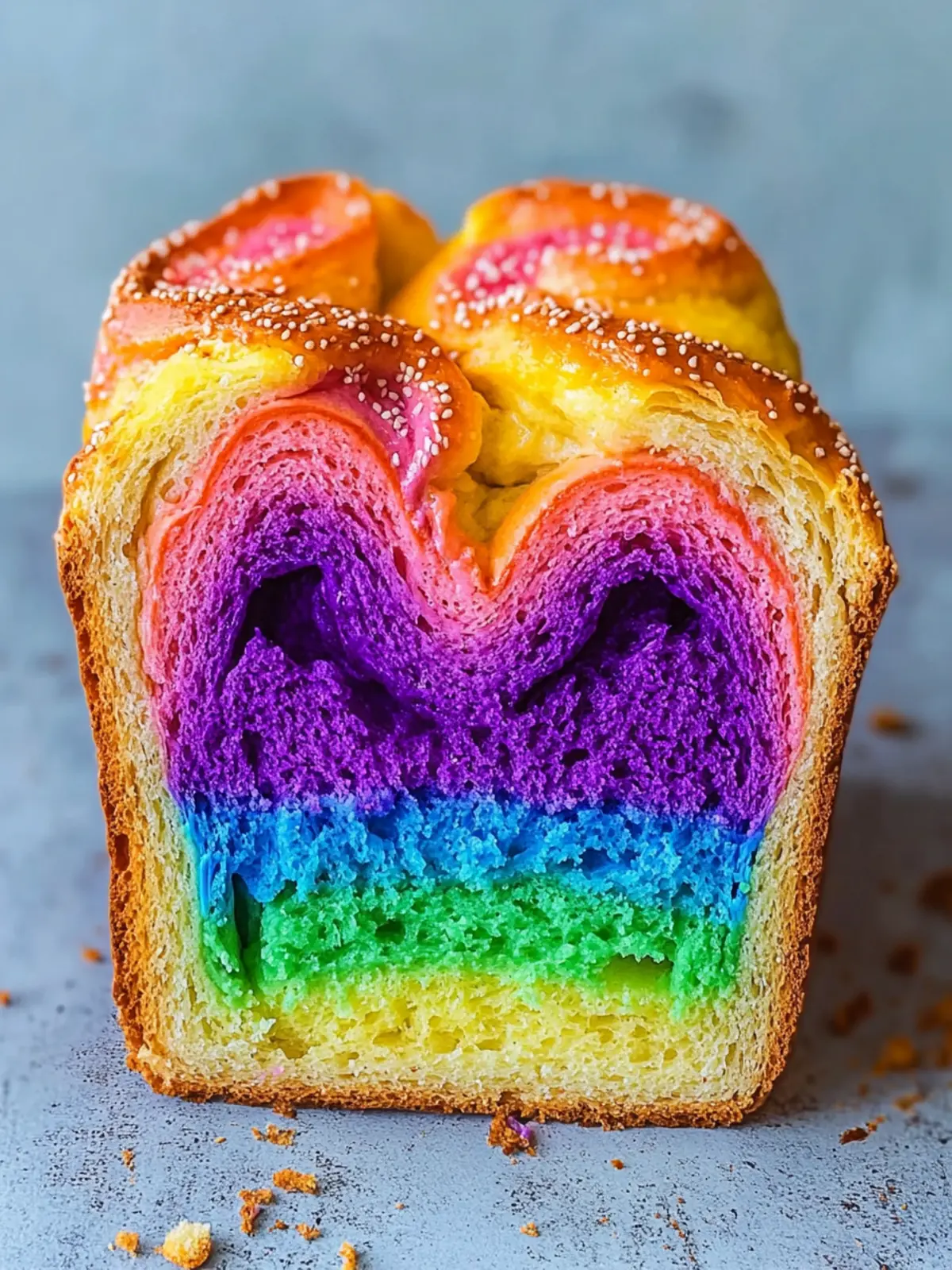 Vibrant Rainbow Bread: A Colorful Twist for Family Baking Fun 5 Rainbow Bread