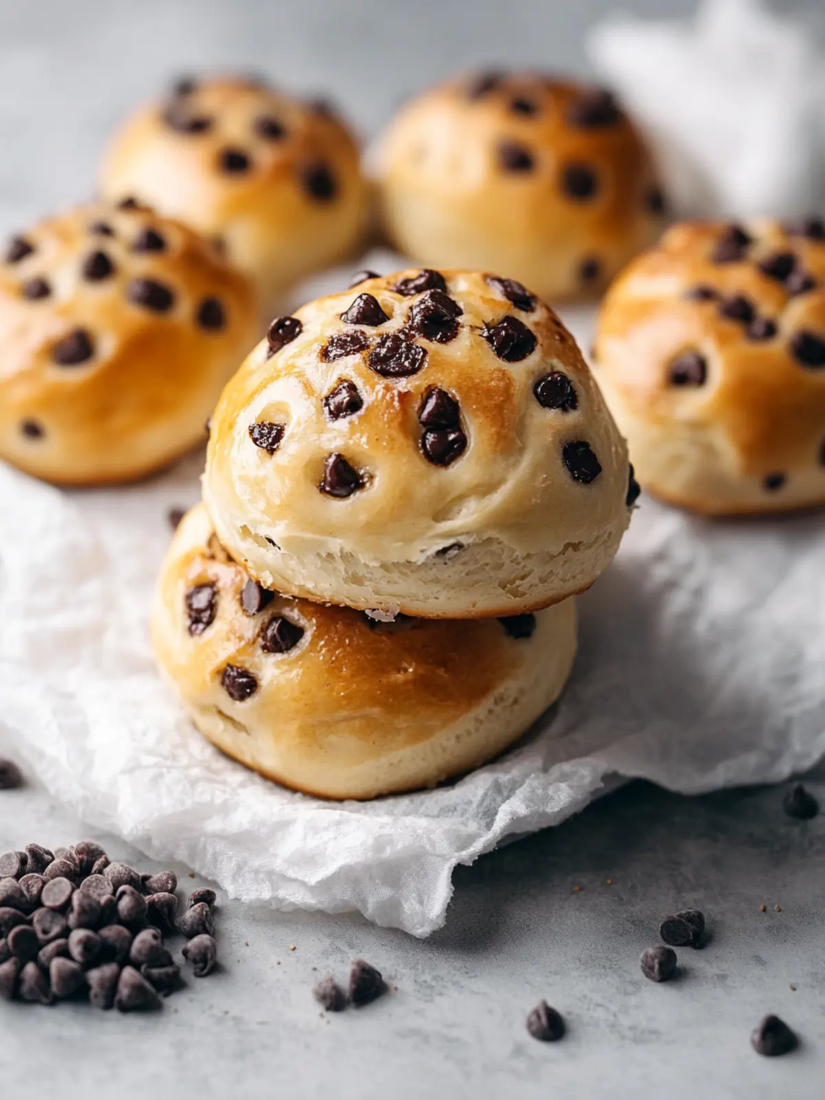 Fluffy Chocolate Chip Milk Buns for Sweet Indulgence at Home 5 Chocolate Chip Milk Buns