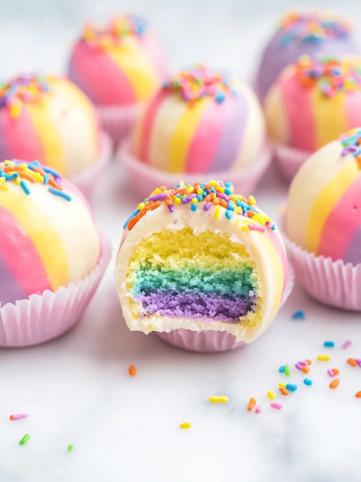 Delicious Rainbow Cake Truffles to Brighten Your Day 3 Rainbow Cake Truffles