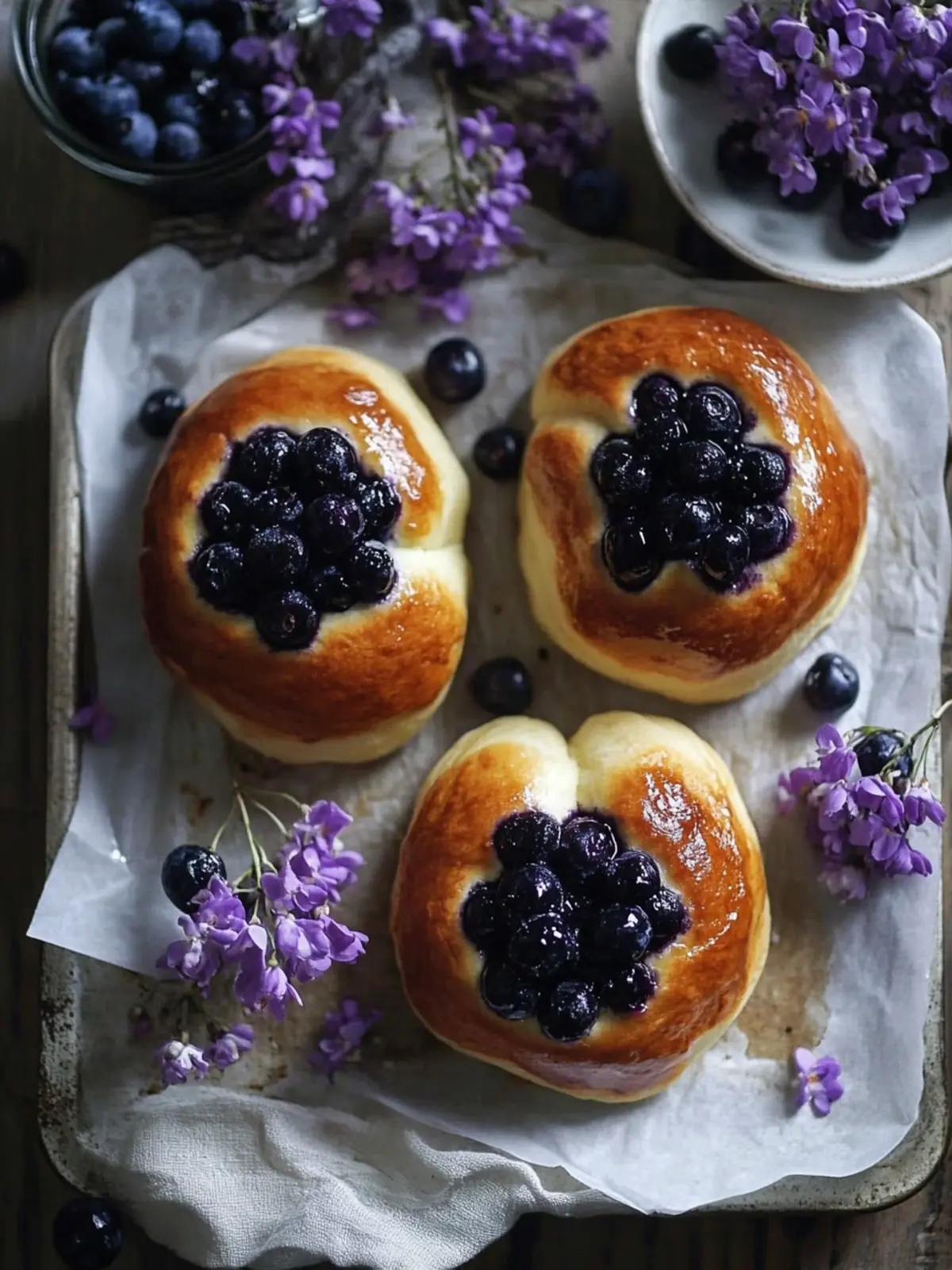 Heavenly Blueberry Cream Brioche Buns for Your Brunch Bliss 5 Blueberry Cream Brioche Buns