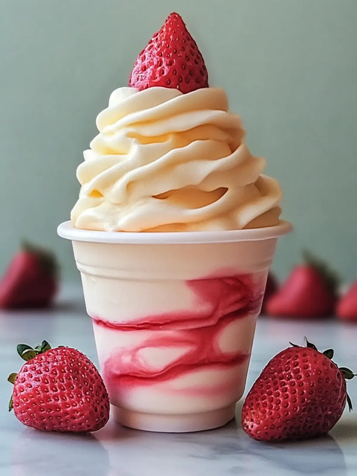 Creamy Strawberry Dole Whip: Your Dreamy Dairy-Free Dessert 3 Strawberry Dole Whip