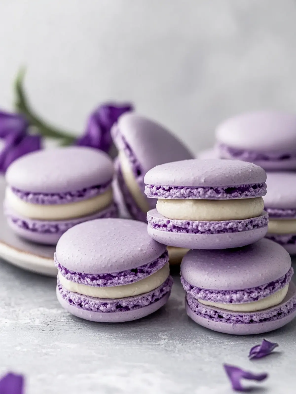 Purple Macarons: Delightfully Chewy Treats for Any Occasion 2 Purple Macarons