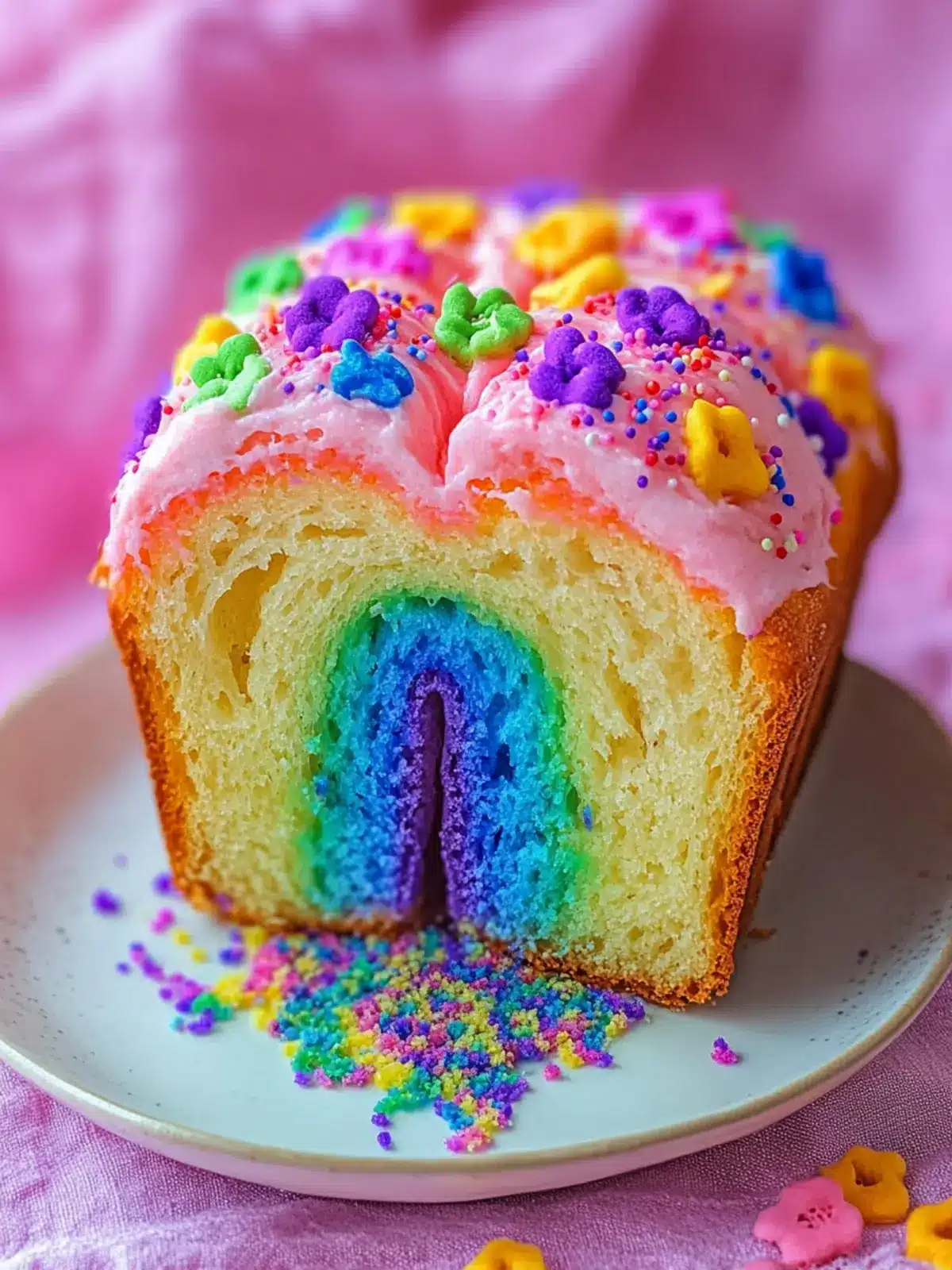 Vibrant Rainbow Bread: A Colorful Twist for Family Baking Fun 2 Rainbow Bread