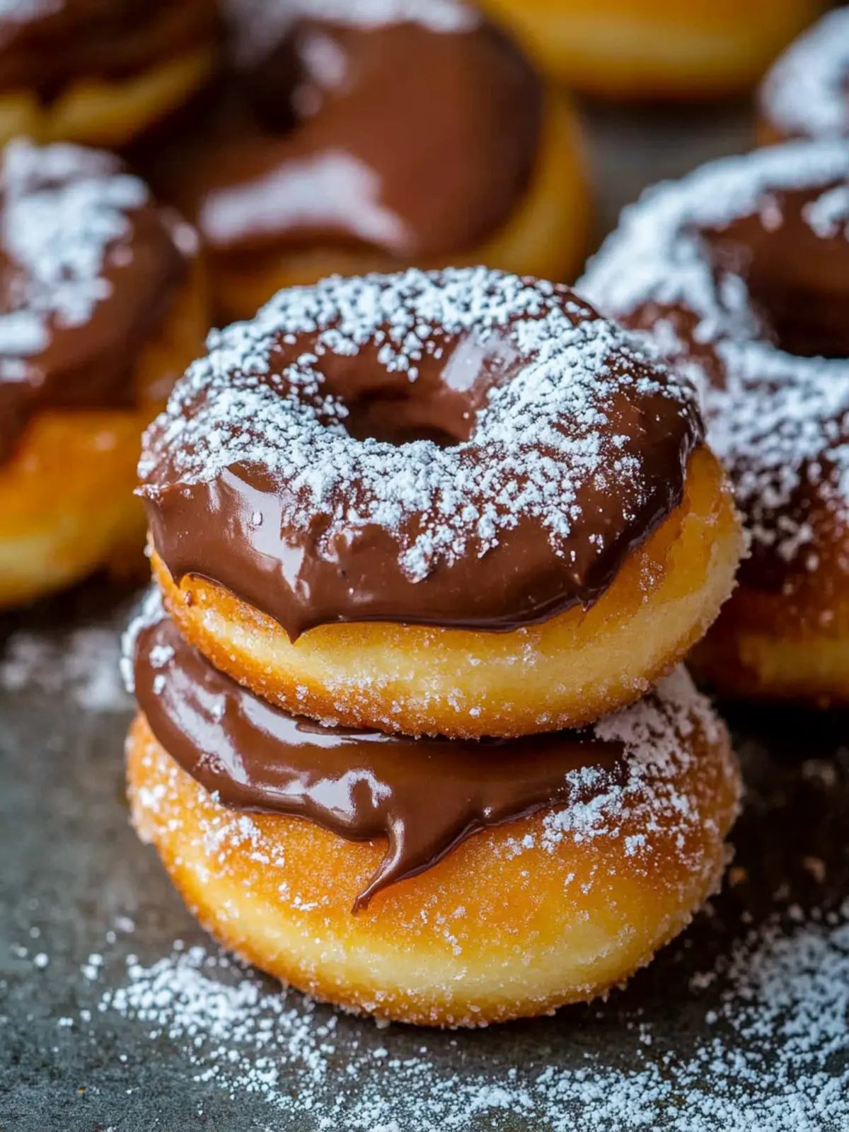 Indulge in Warm Nutella Stuffed Donuts Made at Home 2 Nutella Stuffed Donuts