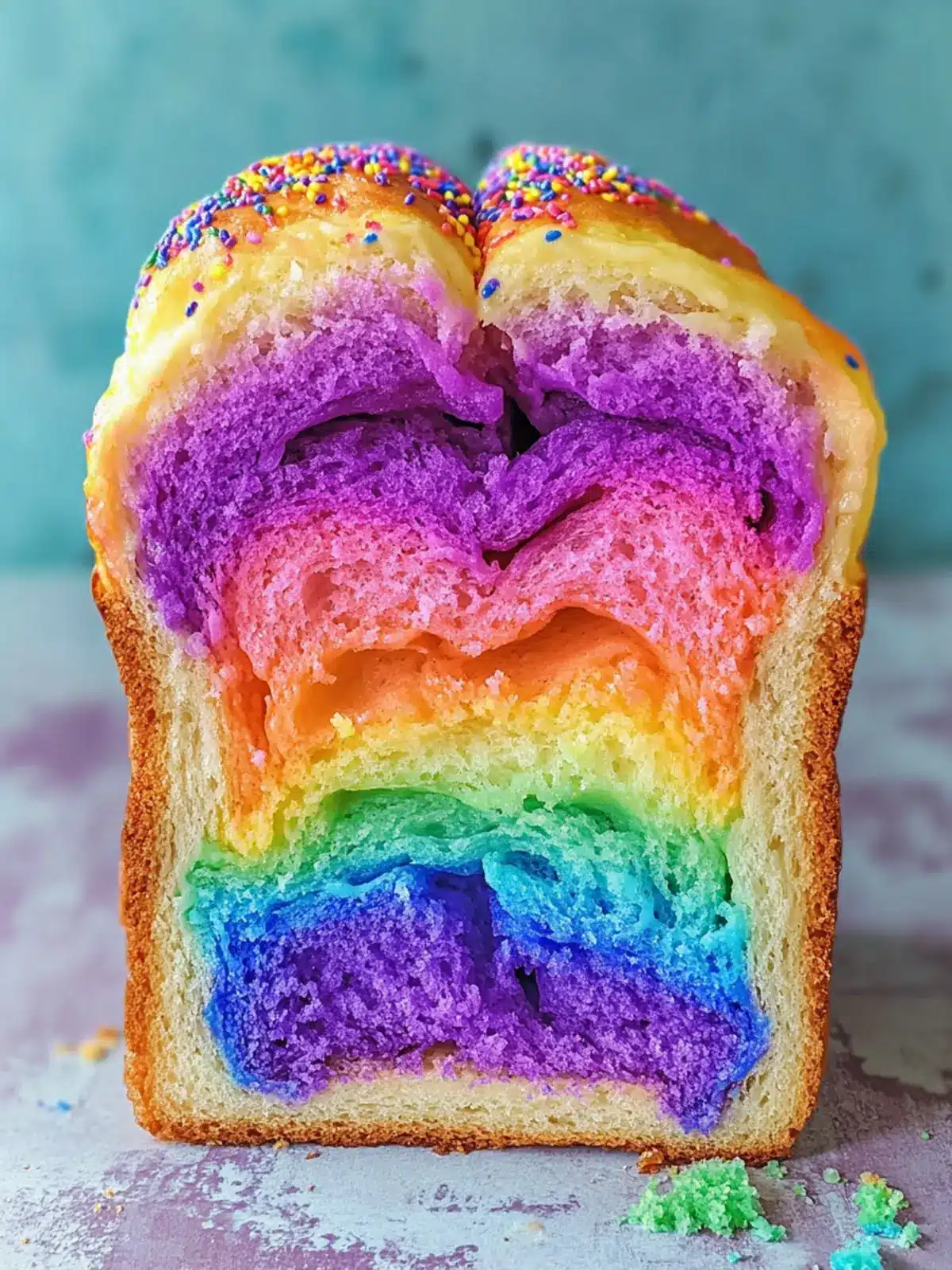 Vibrant Rainbow Bread: A Colorful Twist for Family Baking Fun 3 Rainbow Bread