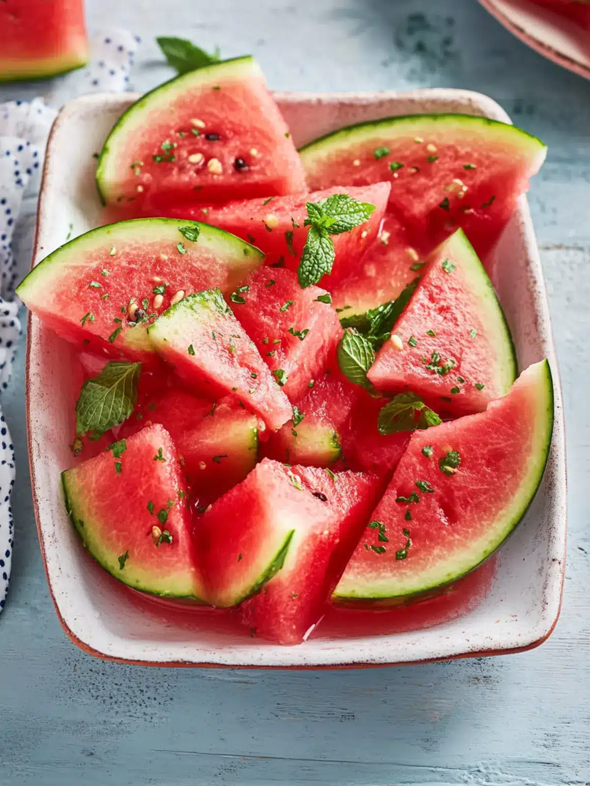 Mojito Watermelon Salad: Refreshing Twist for Hot Days 4 Mojito Watermelon