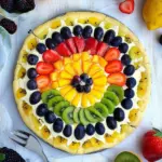 Rainbow Fruit Pizza with Sugar Cookie Crust to Wow Your Guests 8 Rainbow Fruit Pizza with Sugar Cookie Crust