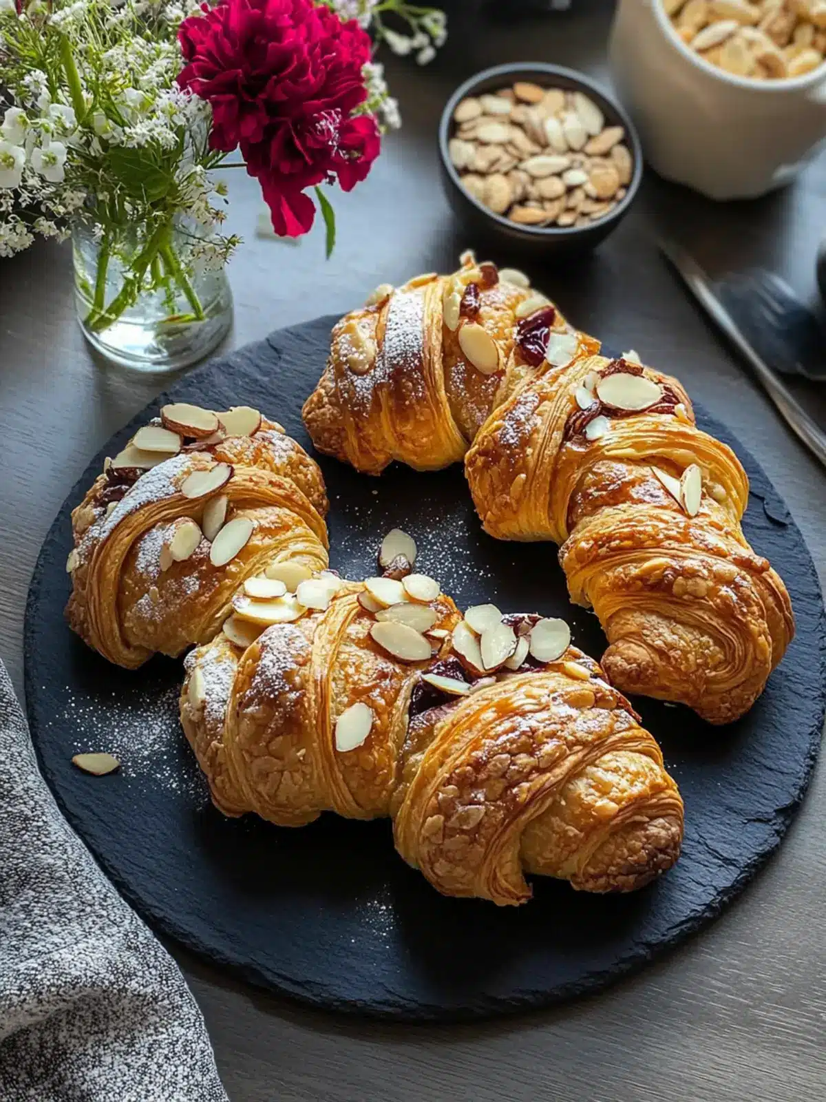 Almond-Filled French Pastries: Indulge in Flaky Bliss 3 Almond-Filled French Pastries