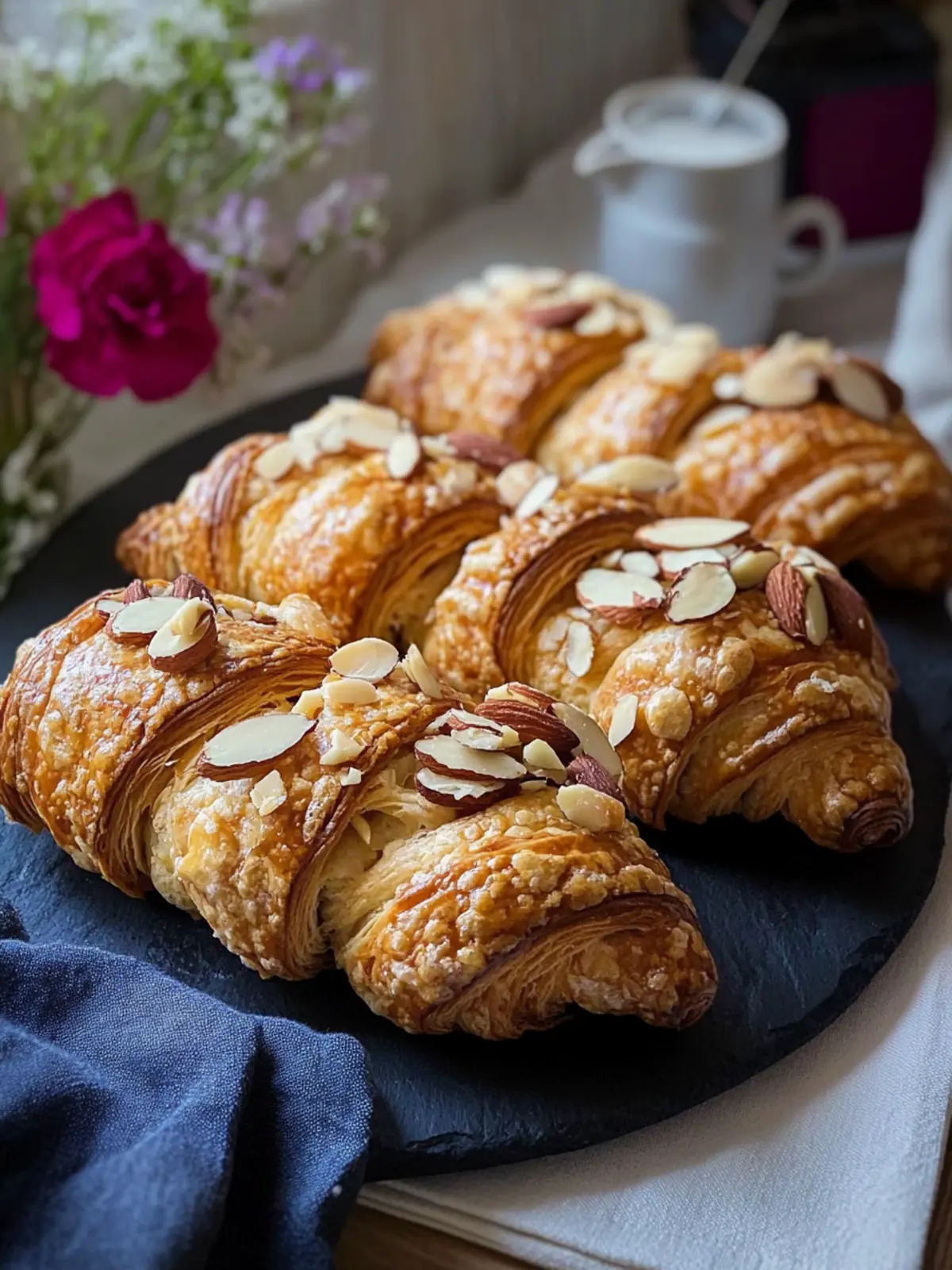 Almond-Filled French Pastries: Indulge in Flaky Bliss 4 Almond-Filled French Pastries