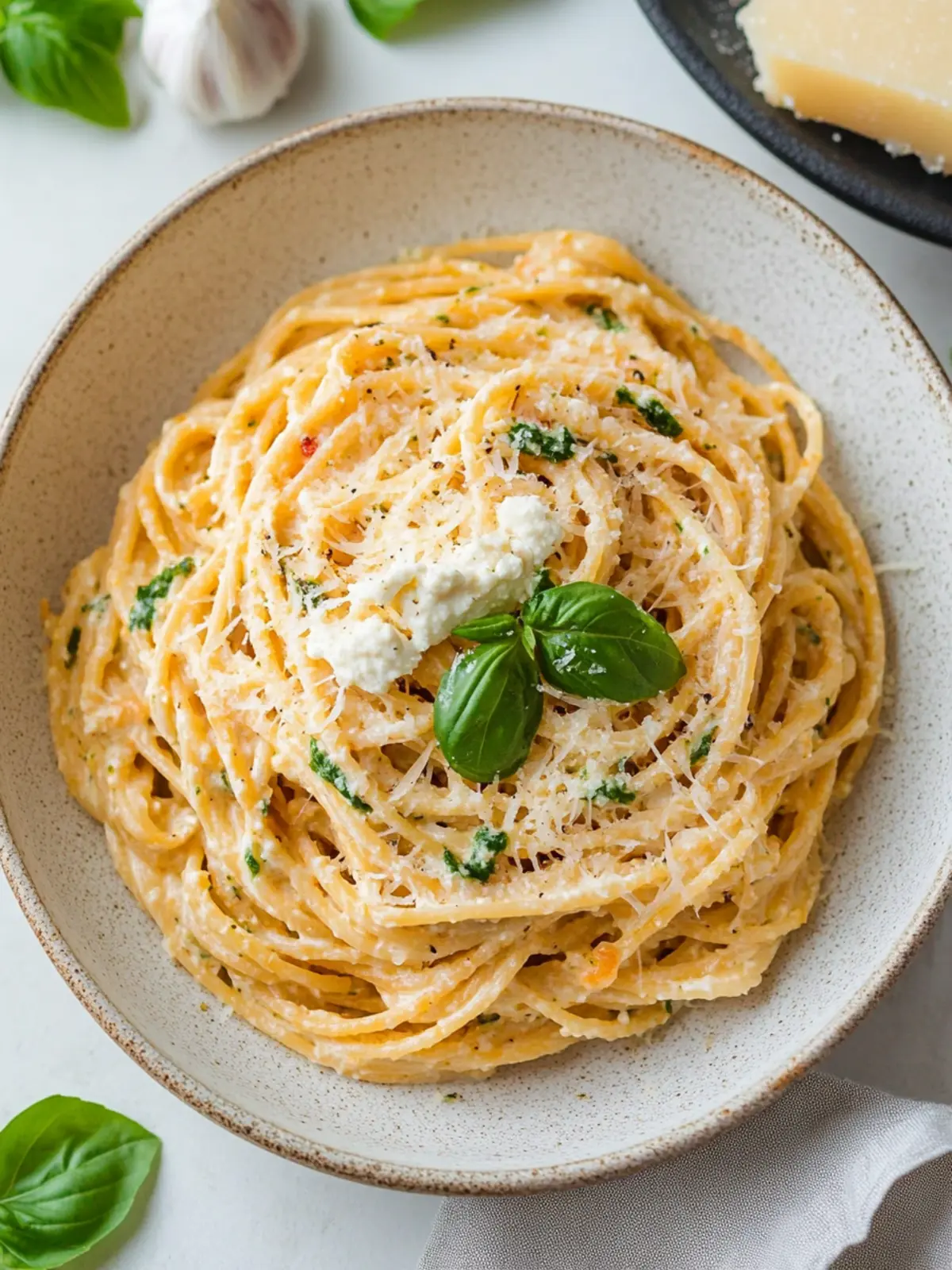 Savory Garlic Ricotta Pasta in Just 40 Minutes! 4 Garlic Ricotta Pasta