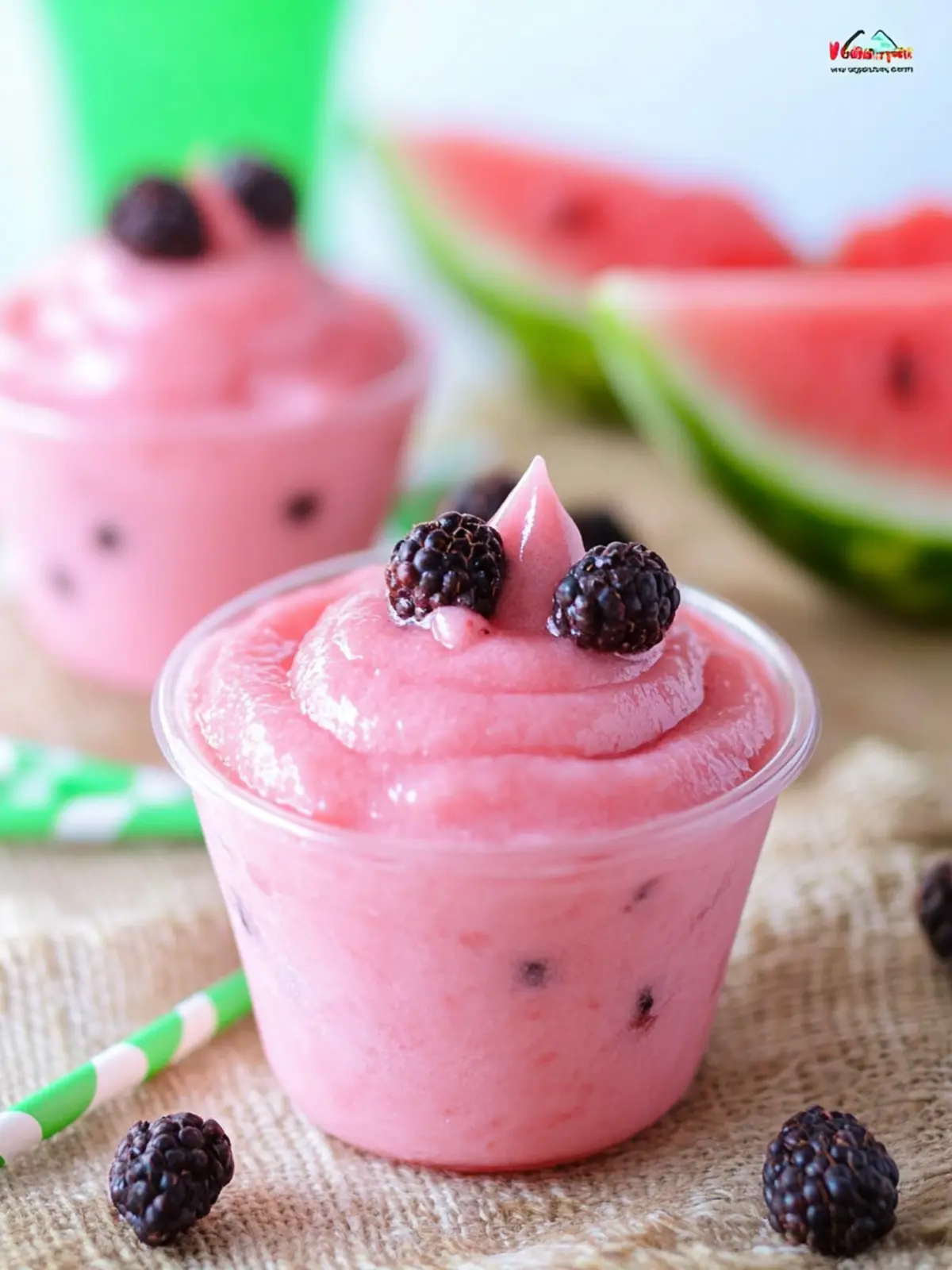 Sweet Watermelon Pudding Cups to Brighten Your Day 2 Watermelon Pudding
