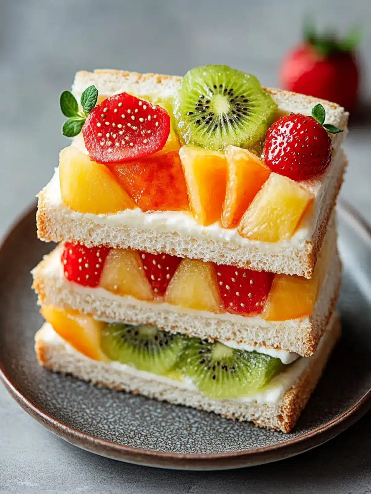 Japanese Fruit Sandwich: A Colorful Twist on Dessert Bliss 3 Japanese Fruit Sandwich