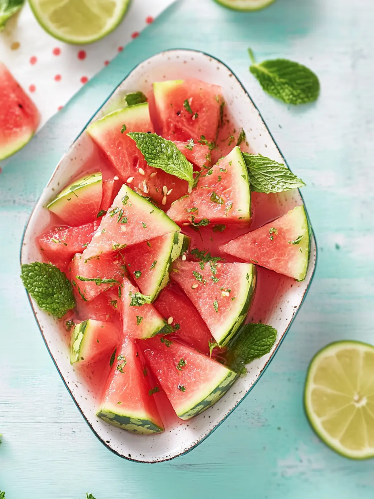 Mojito Watermelon Salad: Refreshing Twist for Hot Days 2 Mojito Watermelon