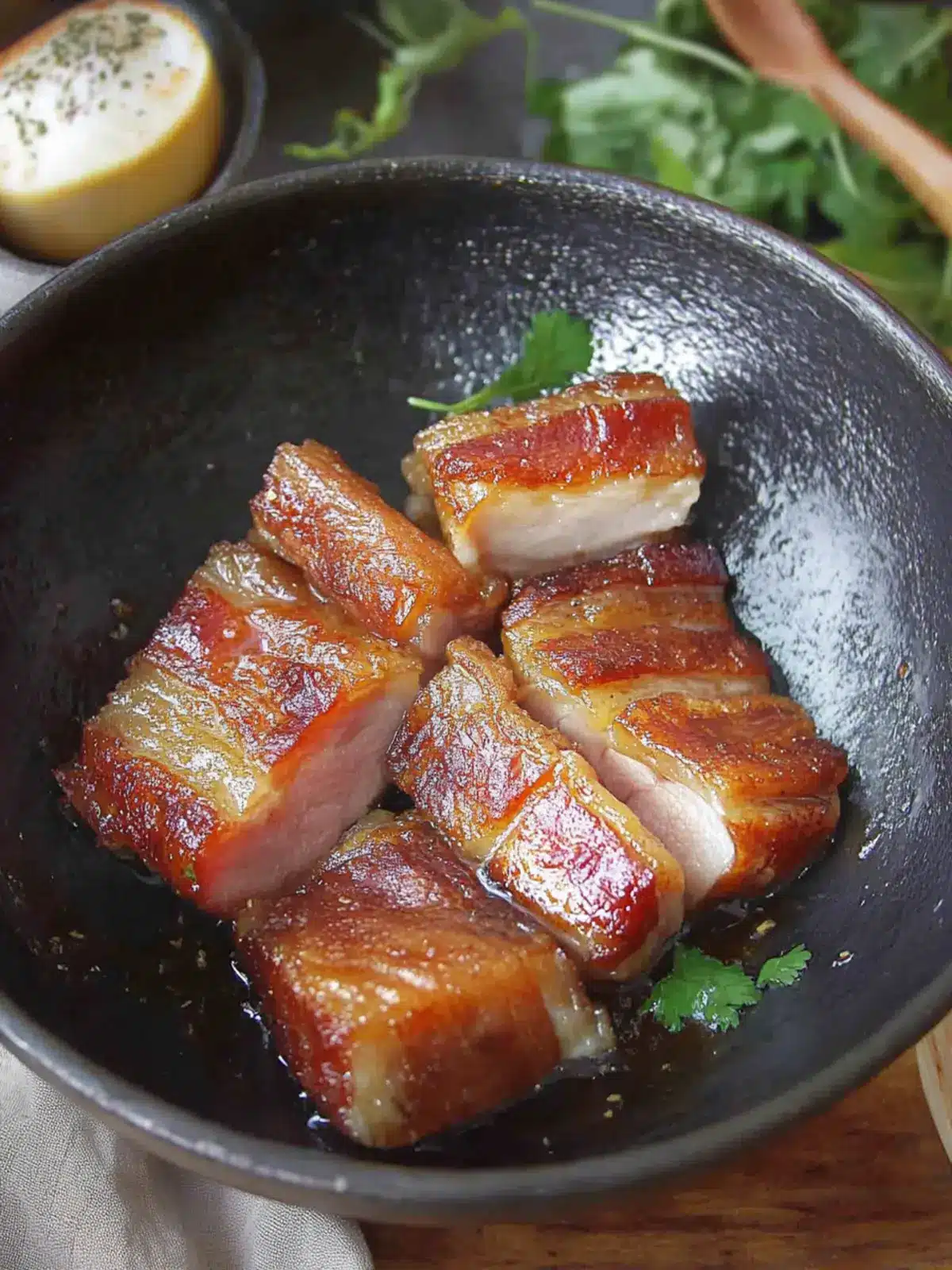 Crispy Pan-Fried Pork Belly for Unforgettable Home Dining 4 Crispy Pan-Fried Pork Belly