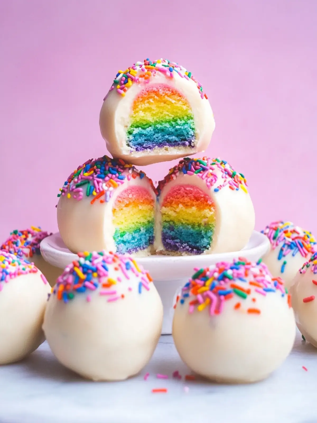 Delicious Rainbow Cake Truffles to Brighten Your Day 4 Rainbow Cake Truffles