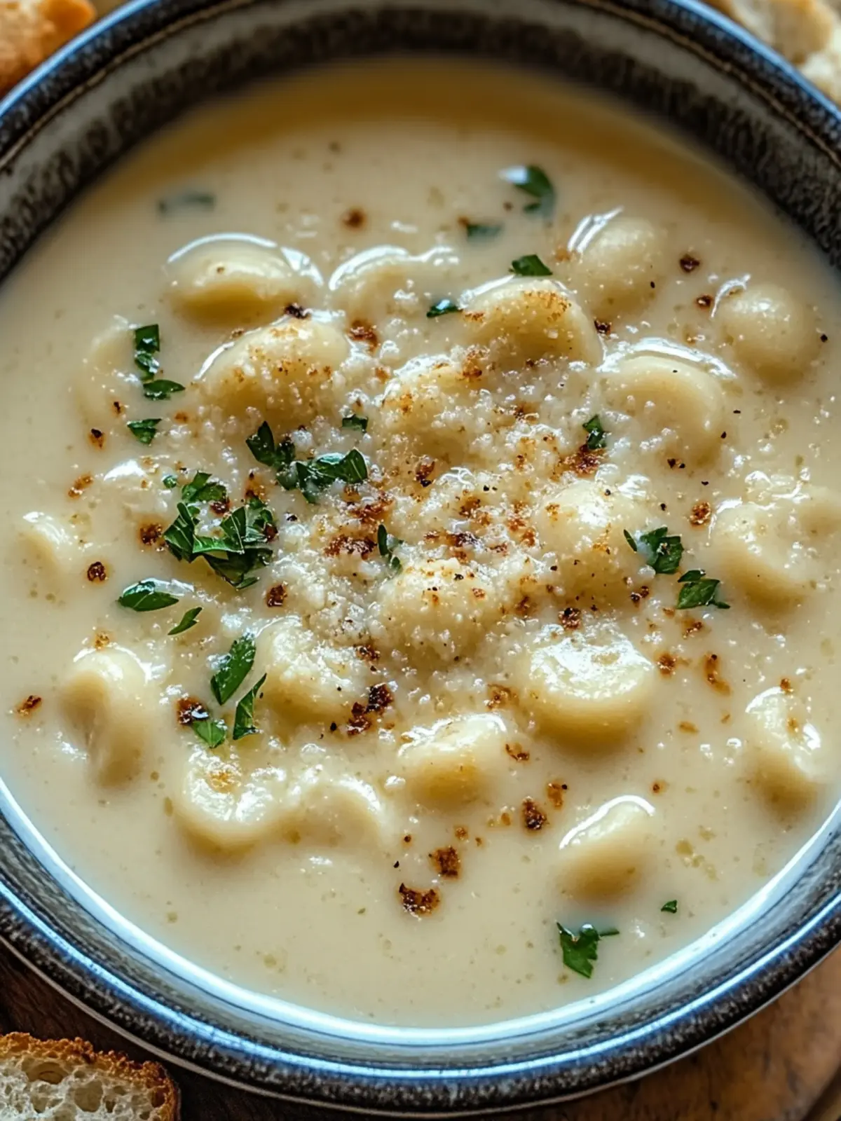 Heavenly Creamy Parmesan Soup with Savory Sausage Delight 2 Creamy Parmesan soup