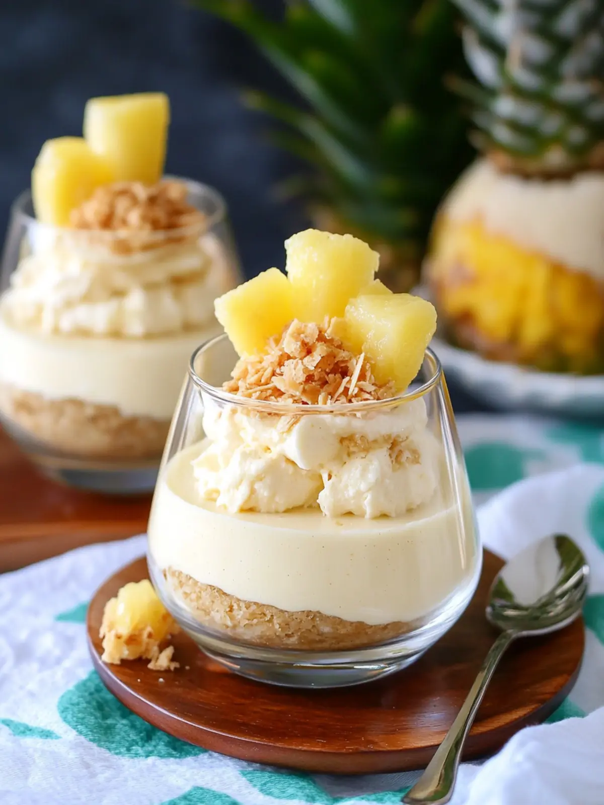 Indulge in Pina Colada Cheesecake Mousse Bliss Today 3 Pina Colada Cheesecake Mousse