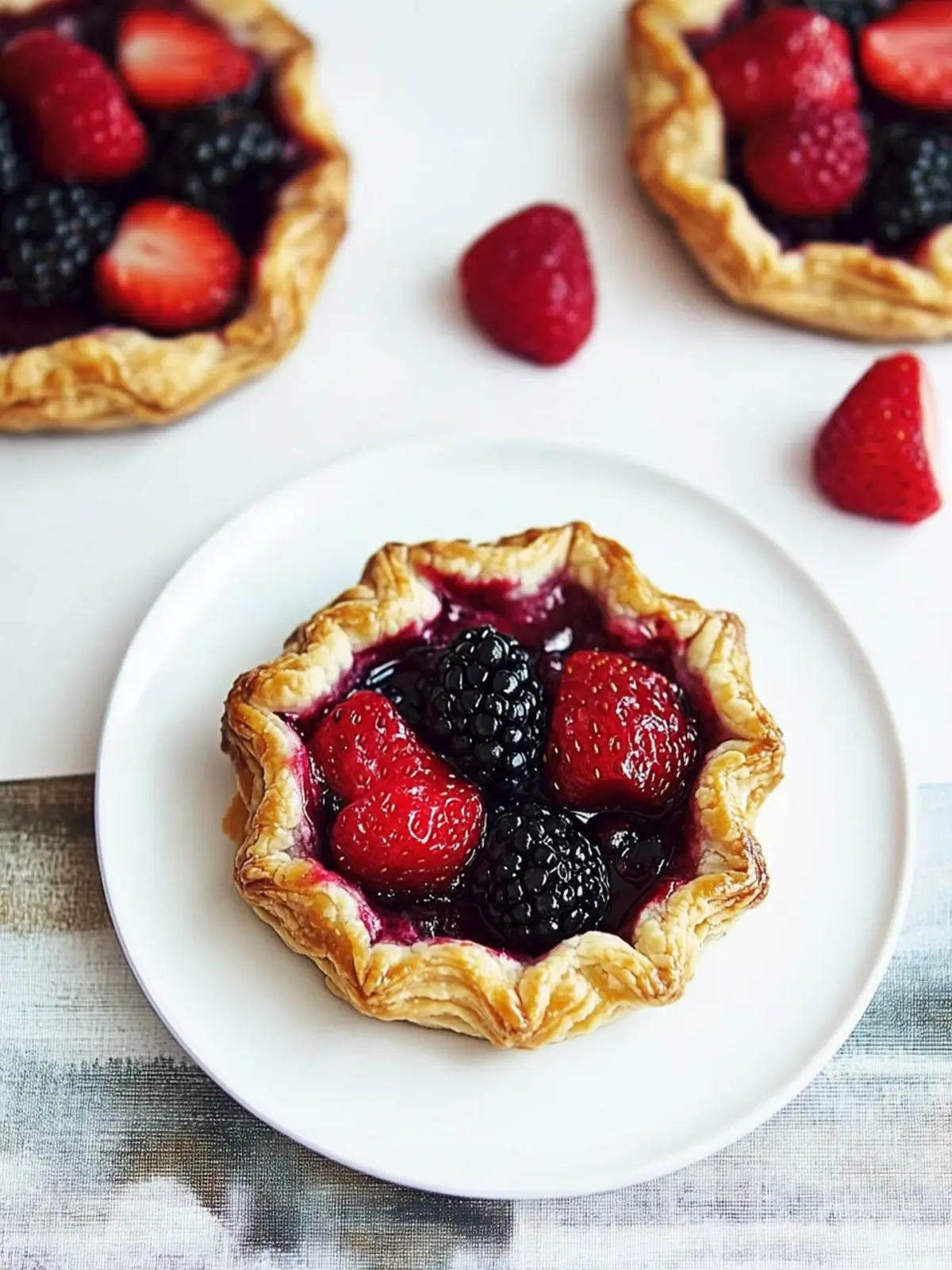 Sweet Mini Summer Berry Galettes for a Taste of Sunshine 4 Mini Summer Berry Galettes