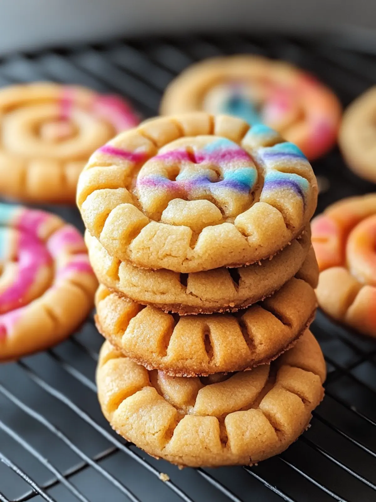 Eye-Catching Tie Dye Cookies That Bring Fun to Any Party 2 tie dye cookies