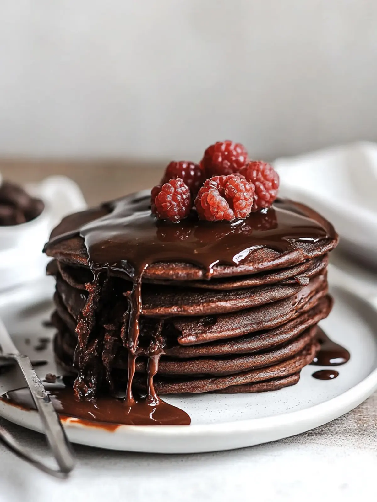Indulge in Fluffy Chocolate Pancakes for a Sweet Morning Boost 4 Chocolate Pancakes