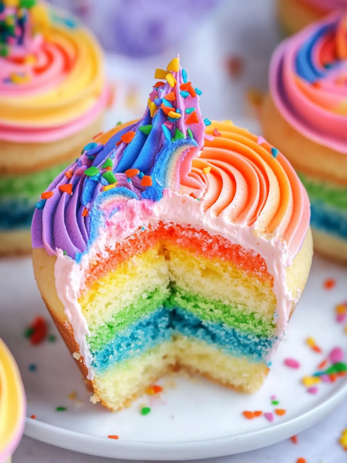 Vibrant Buttercream Rainbow Frosting to Elevate Your Desserts 3 Buttercream Rainbow