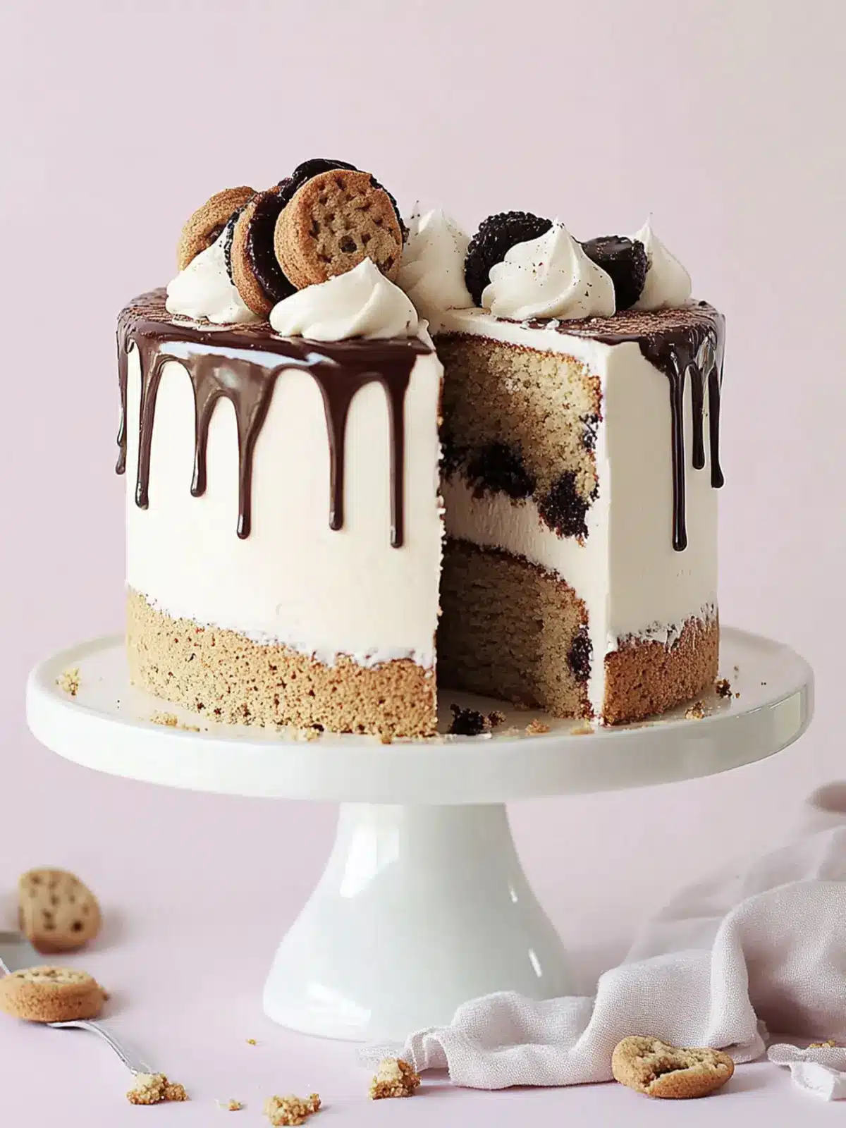 Irresistible Milk & Cookies Cake with Vanilla Buttercream 2 Milk & Cookies Cake