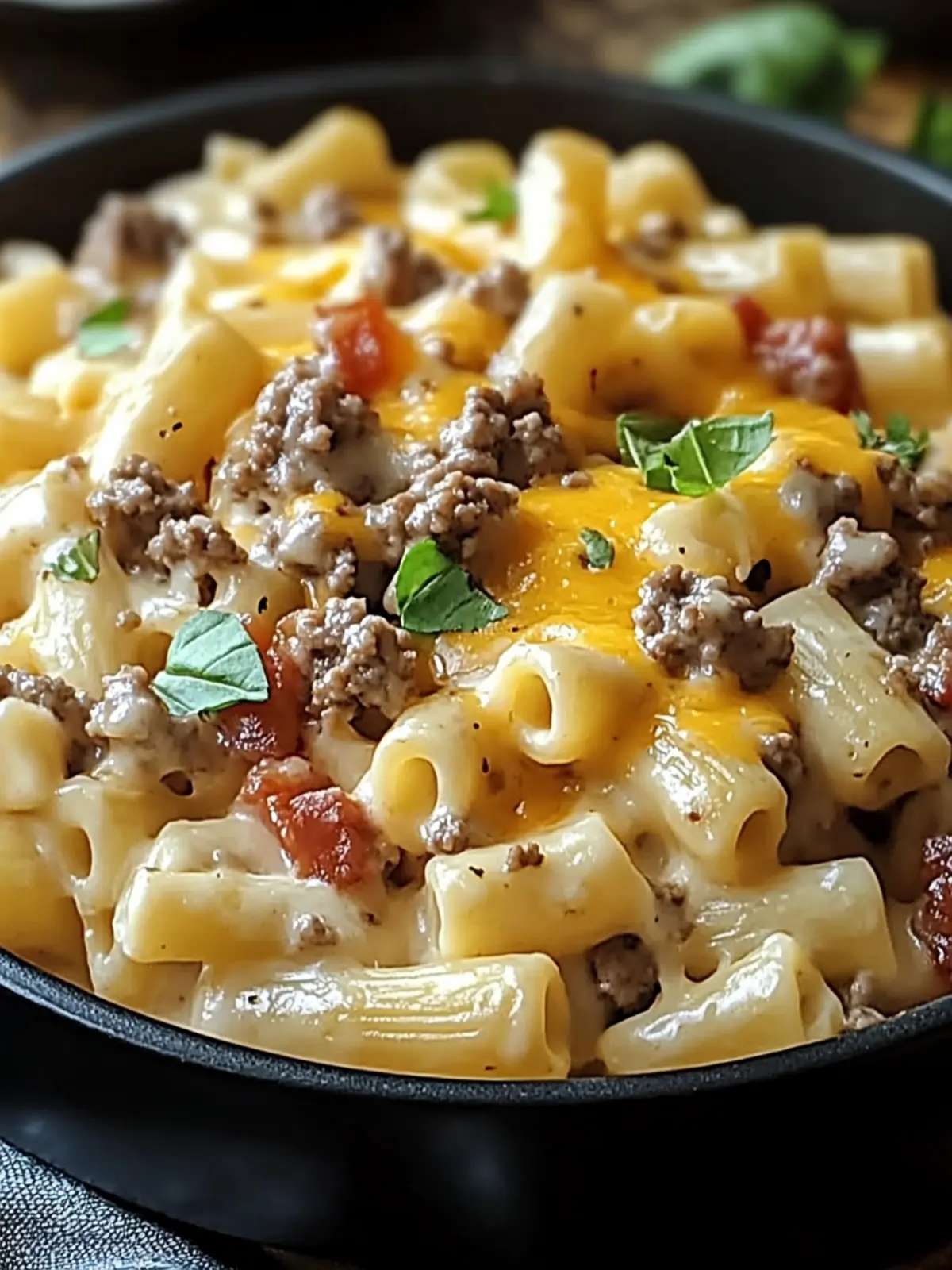Delicious Loaded Cheeseburger Alfredo Pasta You’ll Crave! 5 Loaded Cheeseburger Alfredo Pasta