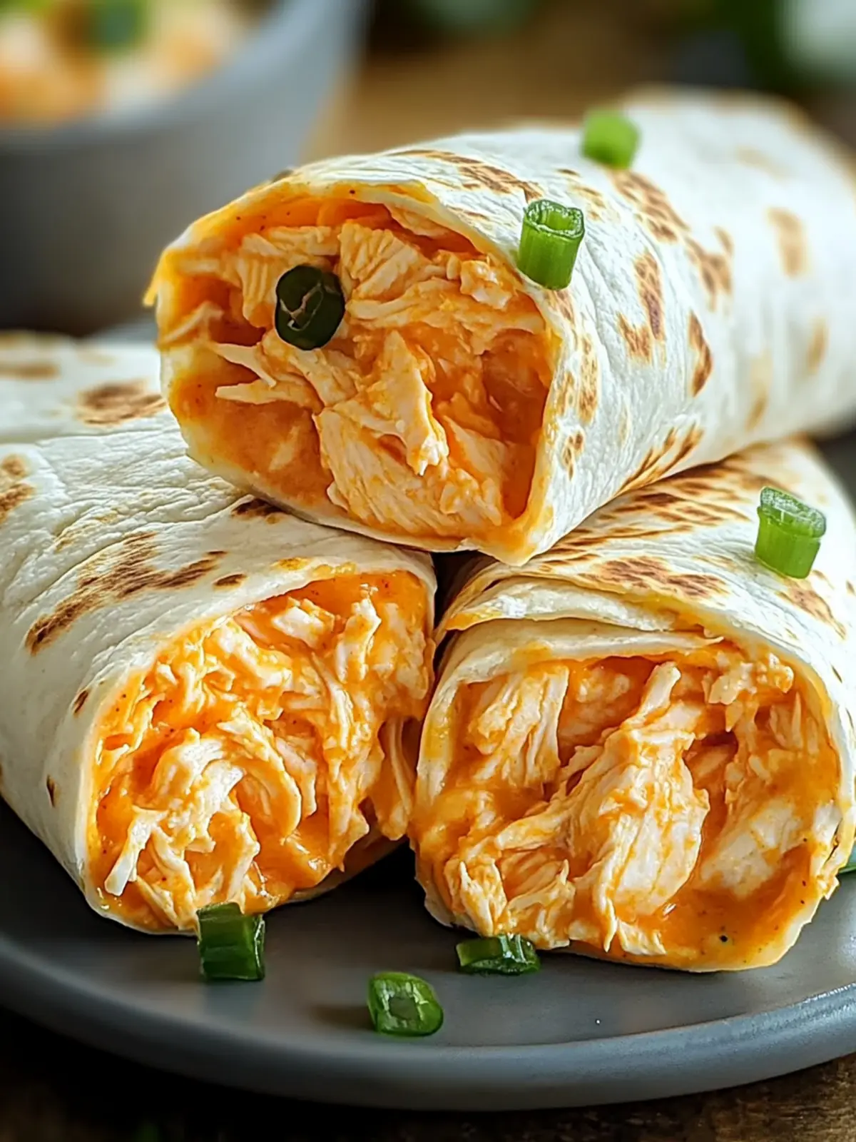 Savor Cheesy Buffalo Chicken Burritos for a Quick Dinner Delight 2 Cheesy Buffalo Chicken Burritos