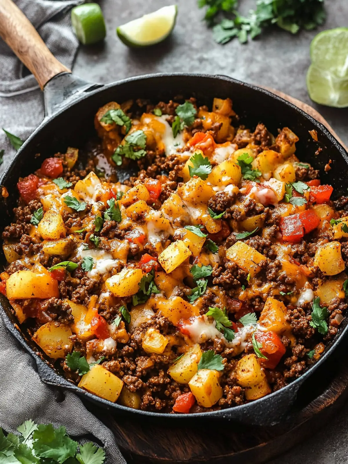 Satisfy Your Cravings with Mexican Ground Beef and Potato Skillet 3 Mexican Ground Beef and Potato Skillet