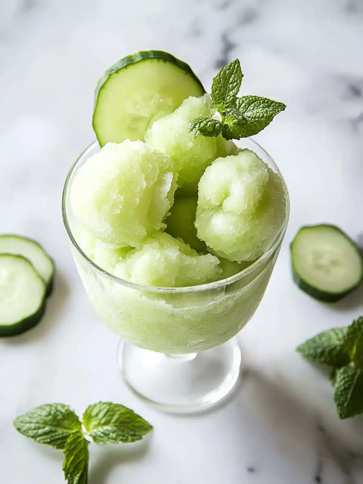 Chill Out with Refreshing Cucumber Sorbet Delight 3 Cucumber Sorbet