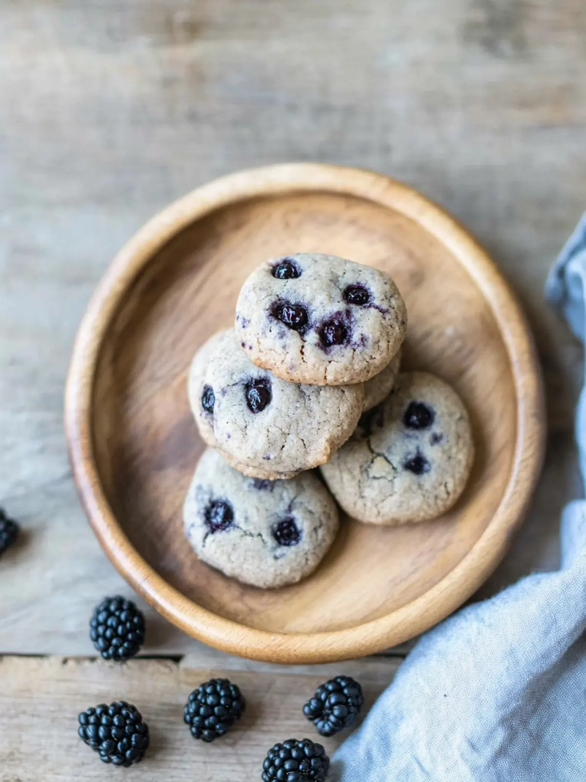 Delicious Blackberry Cookies with a Chocolate Surprise 3 Blackberry Cookies