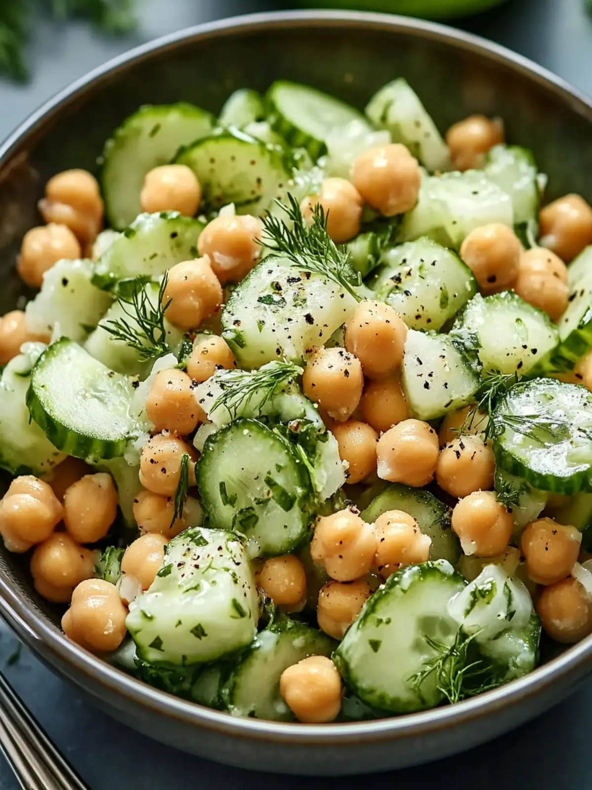 Chickpea Cucumber Salad: Creamy Delight in 10 Minutes! 3 Chickpea Cucumber Salad