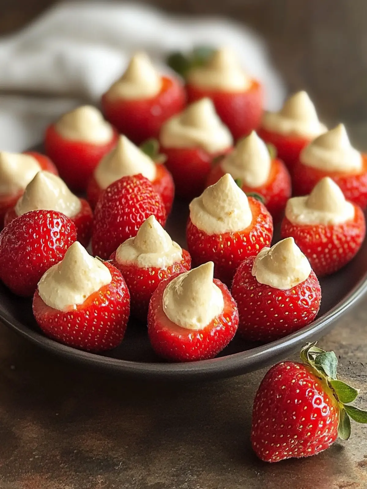 Deviled Strawberries: Irresistible Cheesecake Bliss Awaits 2 Deviled Strawberries
