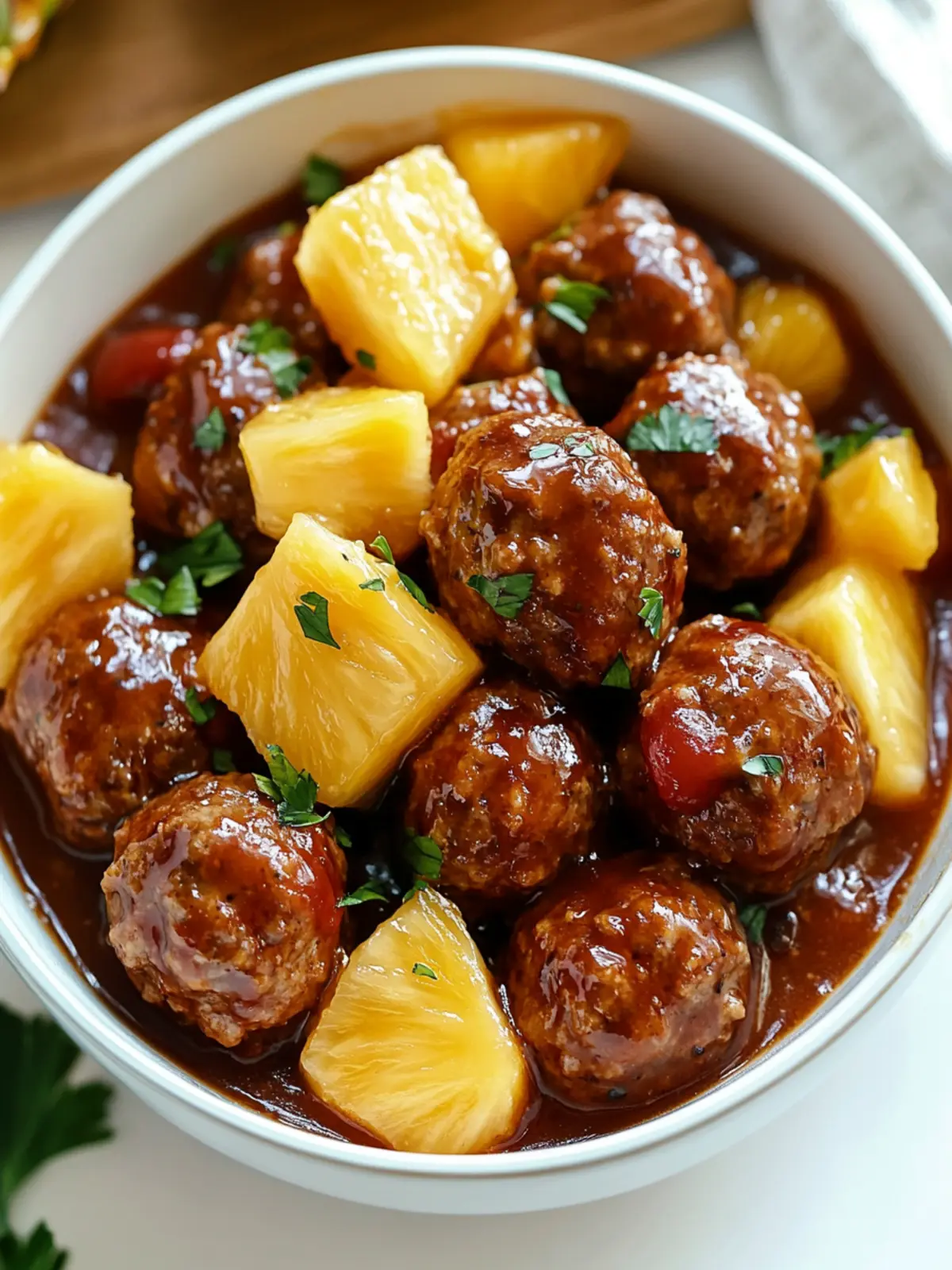 Irresistible Slow Cooker Meatball Pineapple Party Delight 2 Slow Cooker Meatball Pineapple