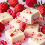 Decadent Strawberries and Cream Fudge for Easy Summer Joy 7 Strawberries and Cream Fudge