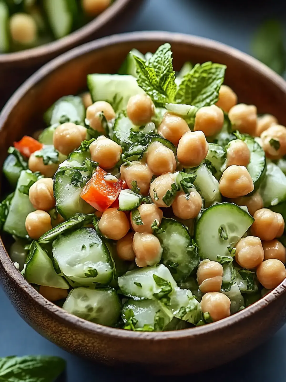 Chickpea Cucumber Salad: Creamy Delight in 10 Minutes! 2 Chickpea Cucumber Salad