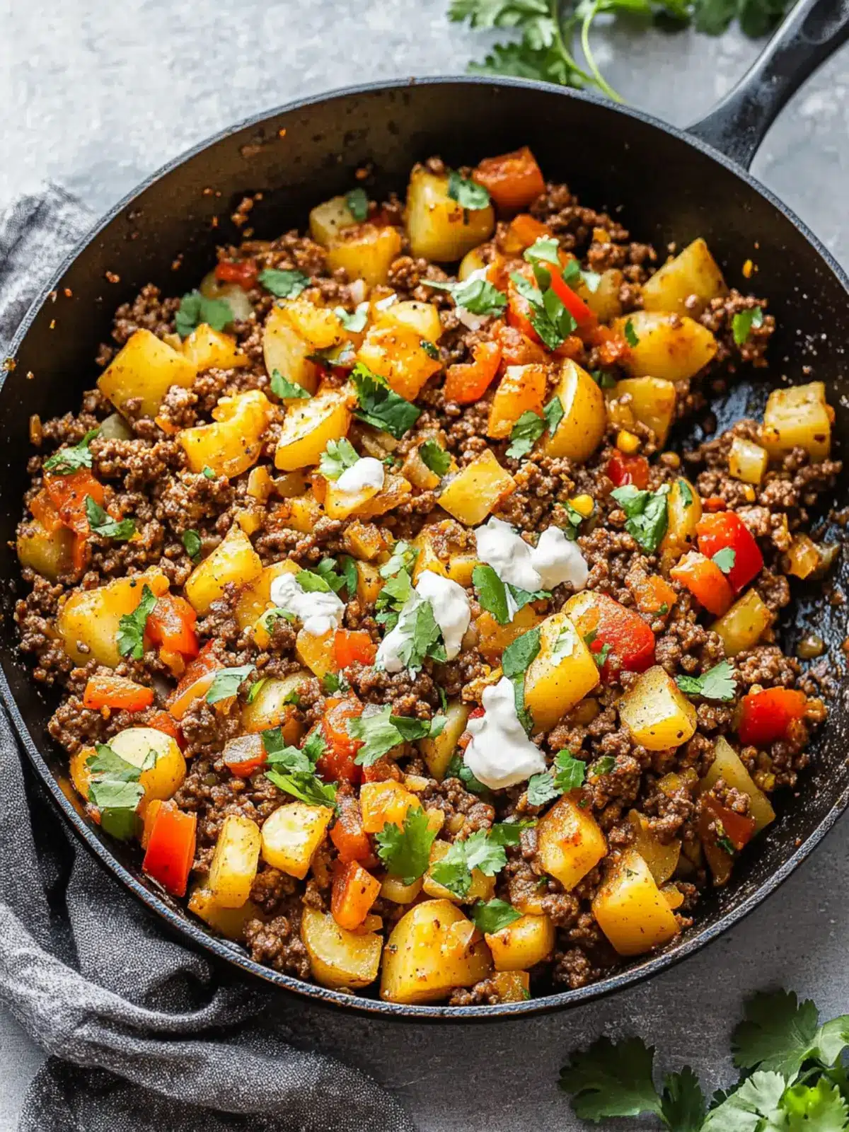 Satisfy Your Cravings with Mexican Ground Beef and Potato Skillet 5 Mexican Ground Beef and Potato Skillet