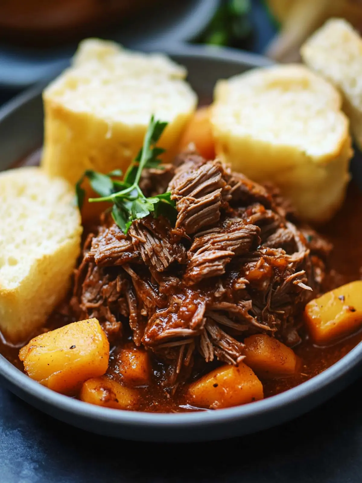 Melt-in-Your-Mouth Crock Pot BBQ Beef Pot Roast Recipe 4 Crock Pot BBQ Beef Pot Roast