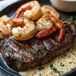 Steak With Creamy Garlic Shrimp for a Luxurious Dinner Night 9 Steak With Creamy Garlic Shrimp