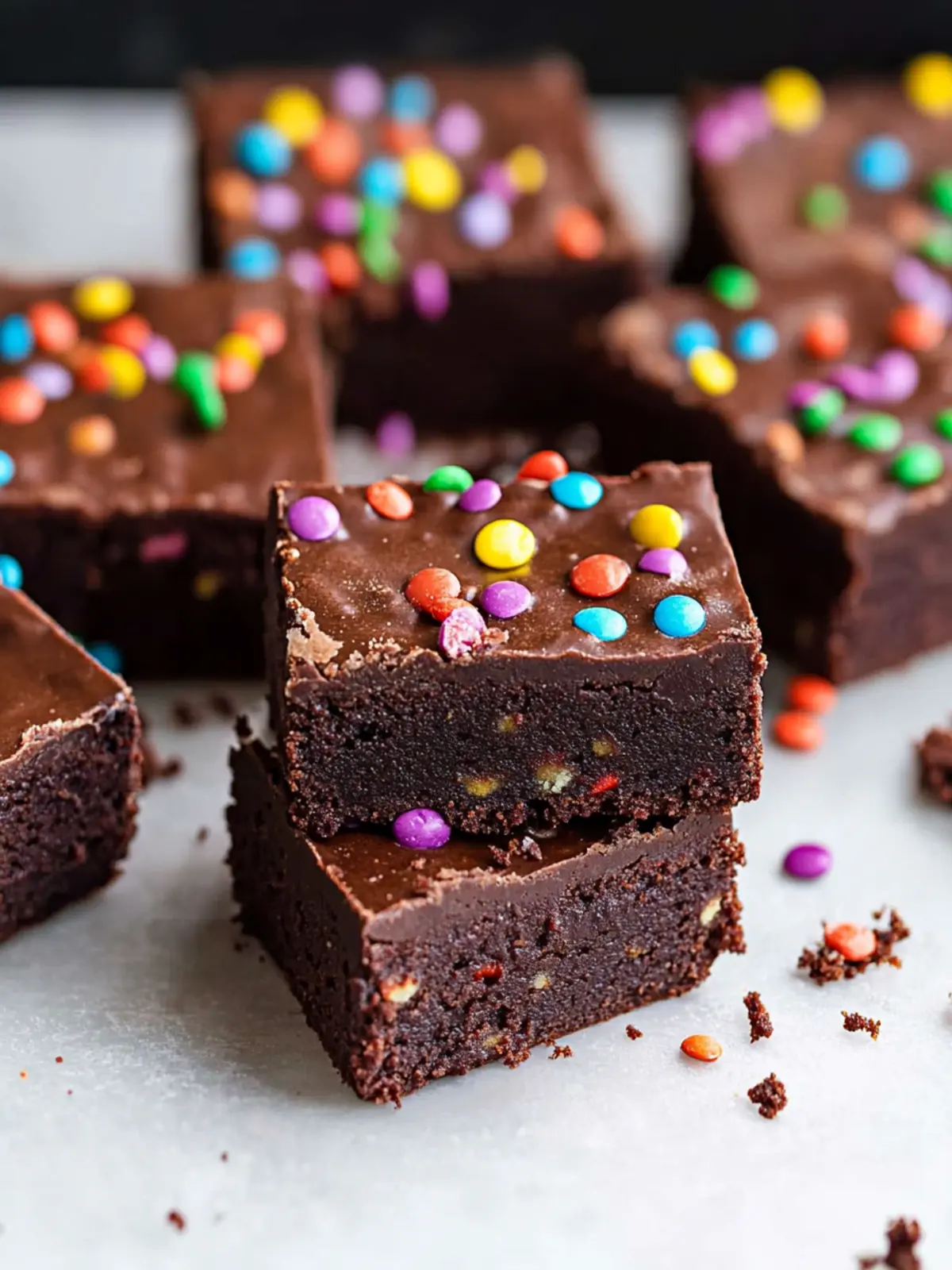 Decadent No-Bake Vegan Cosmic Brownies for Sweet Treat Lovers 2 No-Bake Vegan Cosmic Brownies