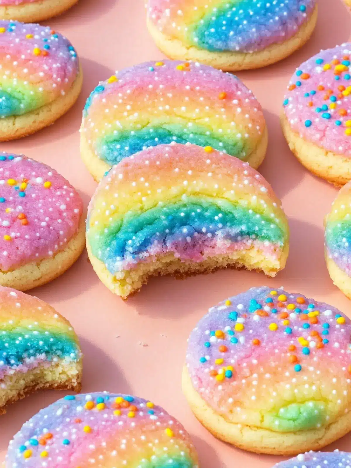 Delightful Rainbow Butter Cookies for Colorful Munching Fun 2 Rainbow Butter Cookies