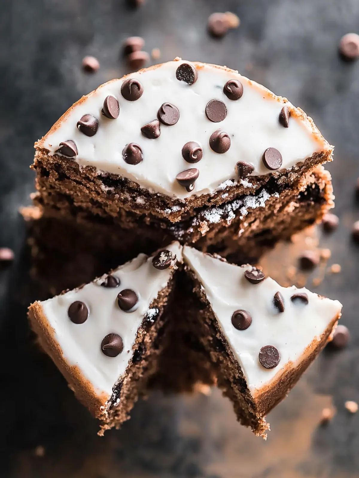 Delicious Chocolate Chip Cake with Irresistible Frosting 2 Chocolate Chip Cake