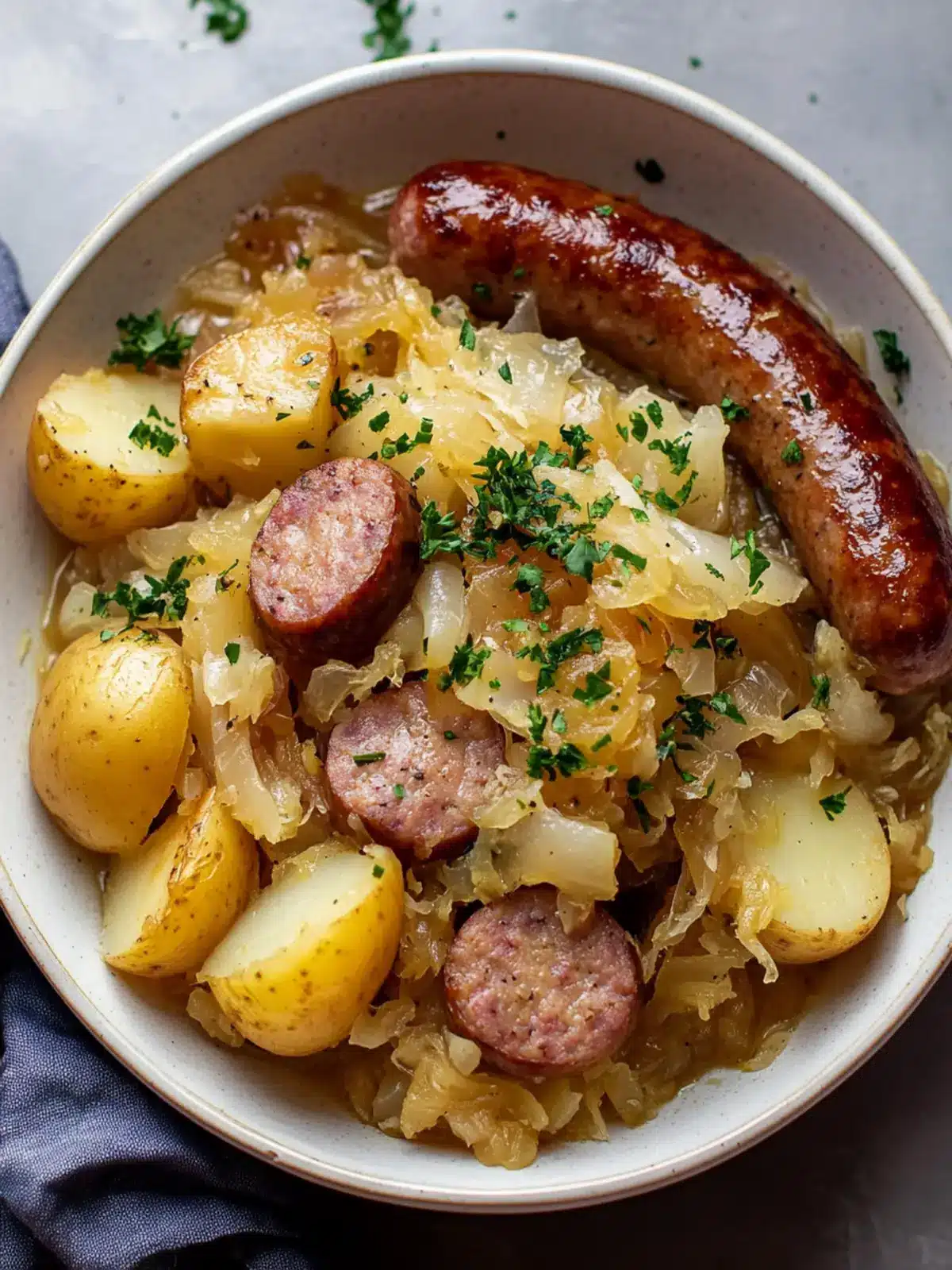 Cozy Crockpot Polish Sausage, Sauerkraut and Potatoes Delight 2 Crockpot Polish Sausage, Sauerkraut And Potatoes
