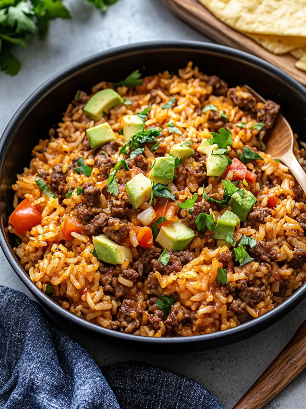 One Pot Cheesy Cajun Beef Rice - Easy Comfort in One Pan 4 One Pot Cheesy Cajun Beef Rice