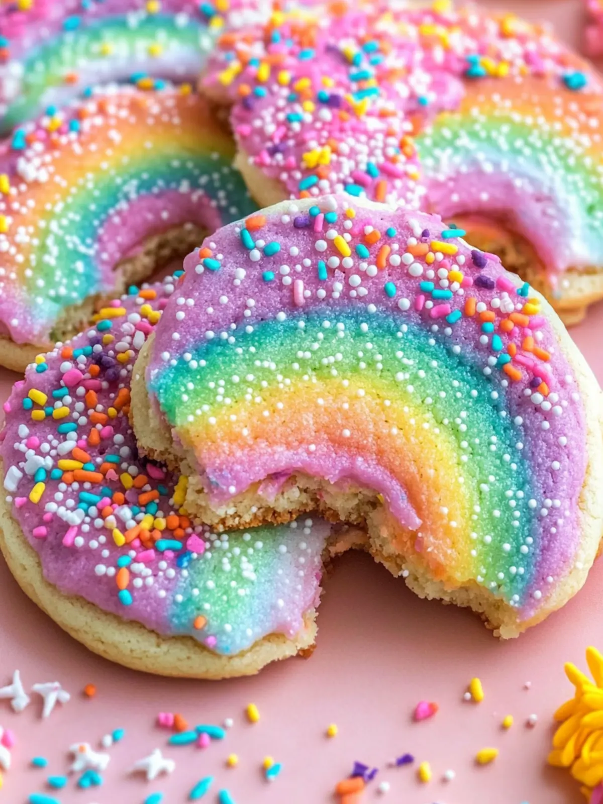 Delightful Rainbow Butter Cookies for Colorful Munching Fun 4 Rainbow Butter Cookies