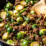Savory Ground Beef and Brussels Sprouts Skillet in 30 Minutes 8 Ground Beef and Brussels Sprouts Skillet